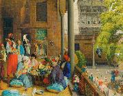 John Frederick Lewis The midday meal oil painting picture wholesale